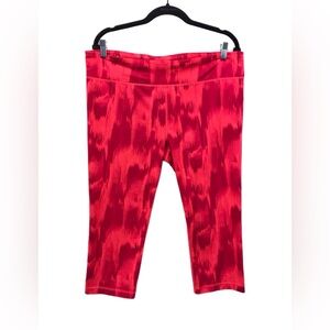 Under Armour Capri Women’s Size XL Pink Tie-dye UA Active Stretch Leggings Pants